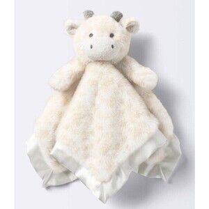 Cloud Island GIRAFFE Cow Baby Blanket  Lovey Target Satin Trim Unisex Gift New